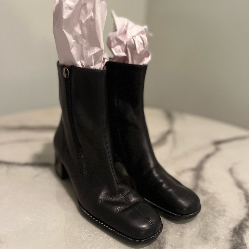 Salvatore Ferragamo black ankle boots